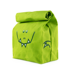 Waxed Canvas Lunch Bag T-Rex Bite Bag