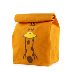 Waxed Canvas Lunch Giraffe Bite Bag