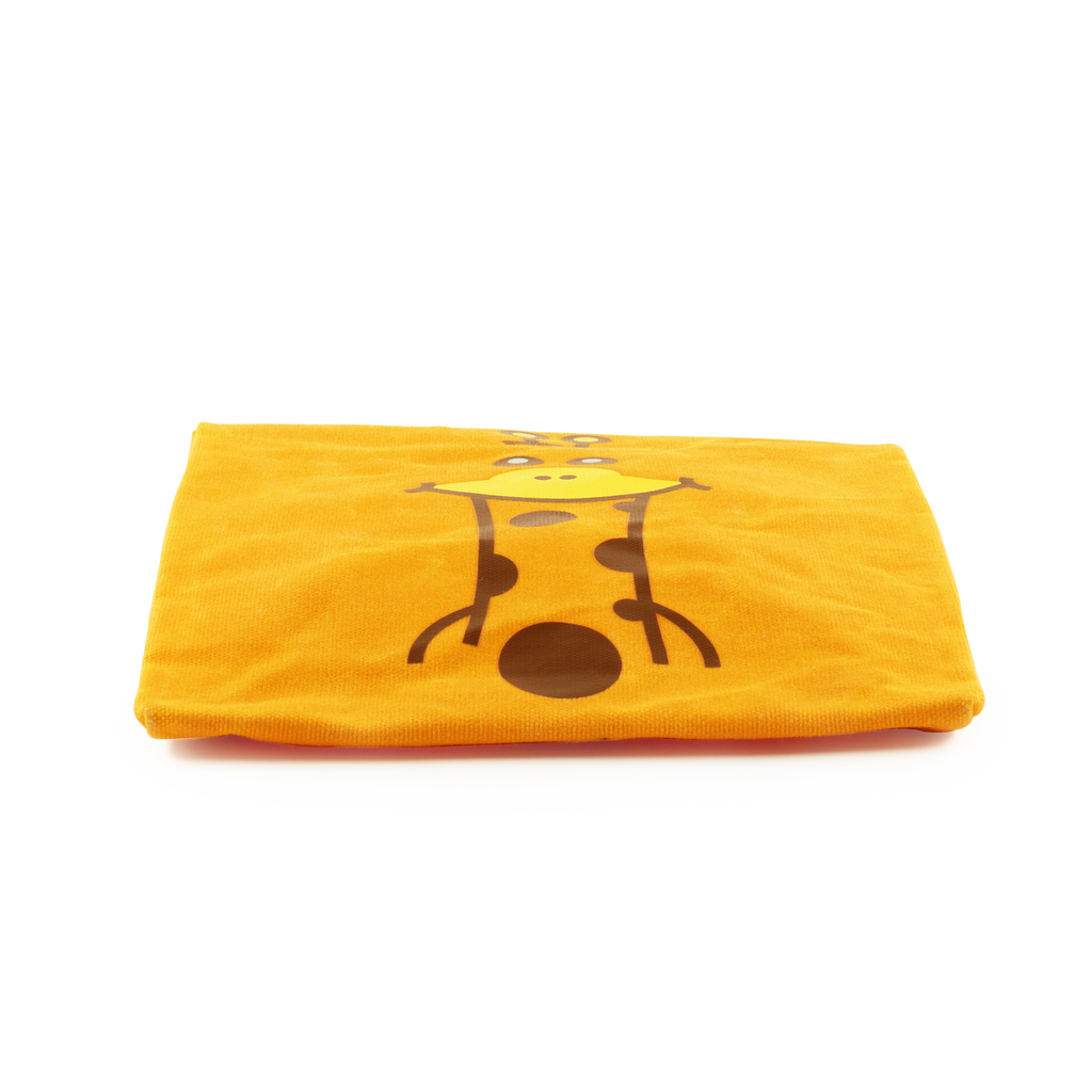 Waxed Canvas Lunch Giraffe Bite Bag